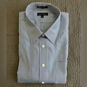 John W. Nordstrom Men's Blue Pinstripe Dress Shirt